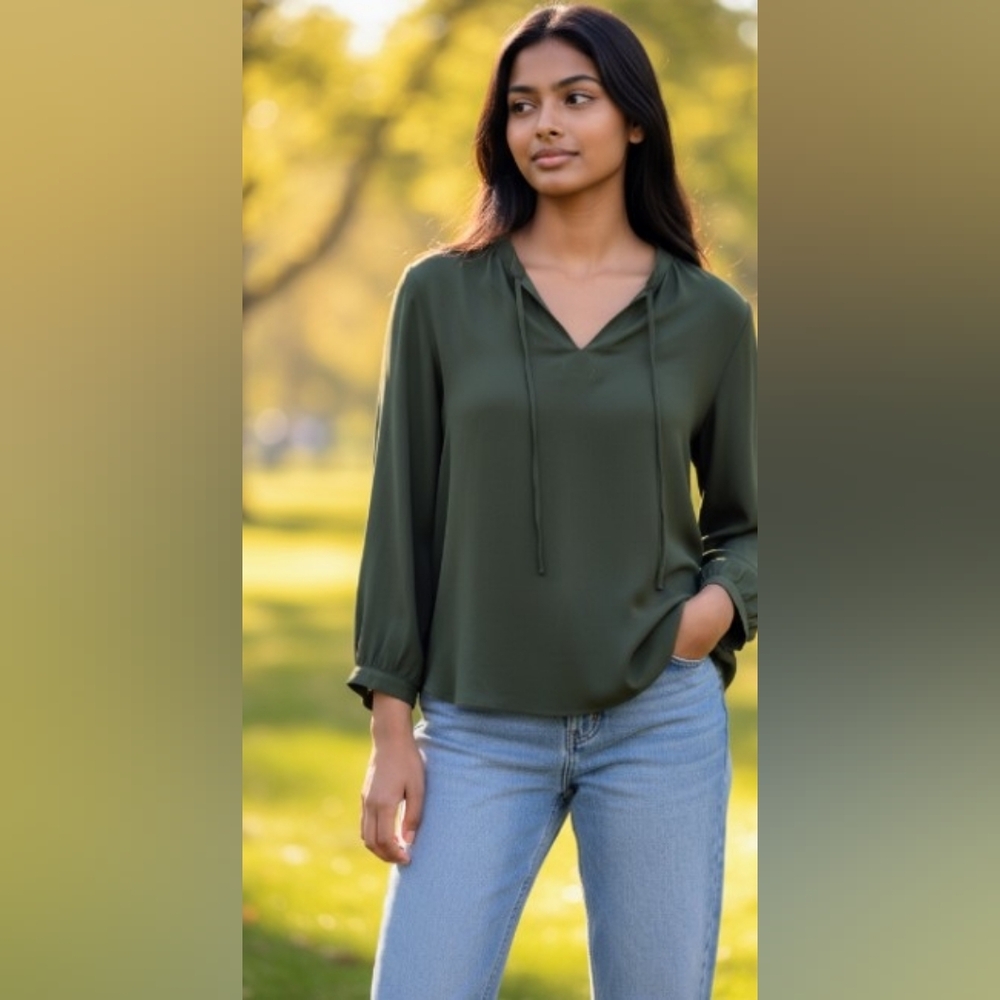Vineyard Vines Olive Green Women's Top